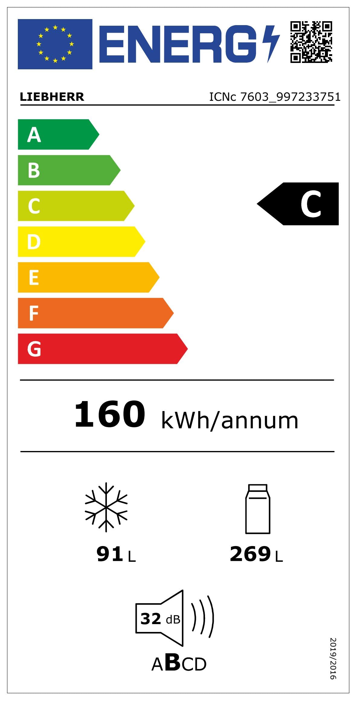 ICNc 7603 pure NoFrost XXL