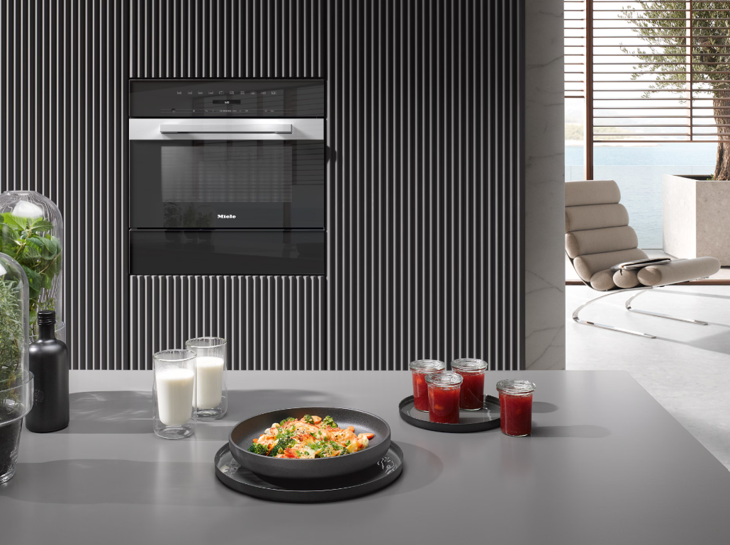 M 7244 TC-OBSW/GREY - Built-in microwave