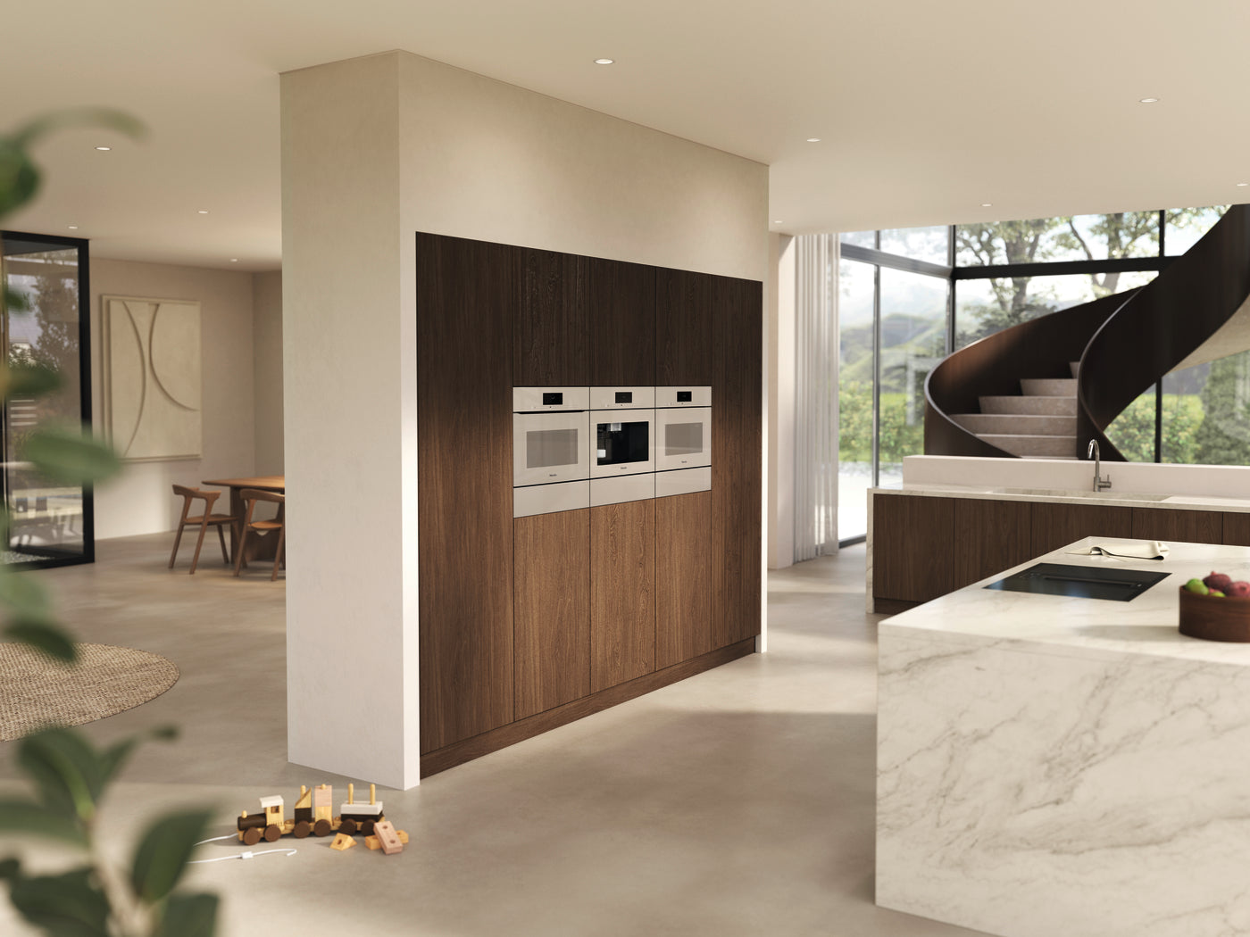 H 7840 BMX PB - Built-in oven & microwave